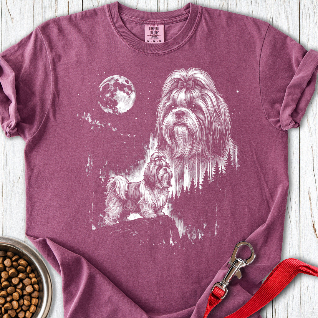 Shih Tzu Moonlight Premium Tee — Berry