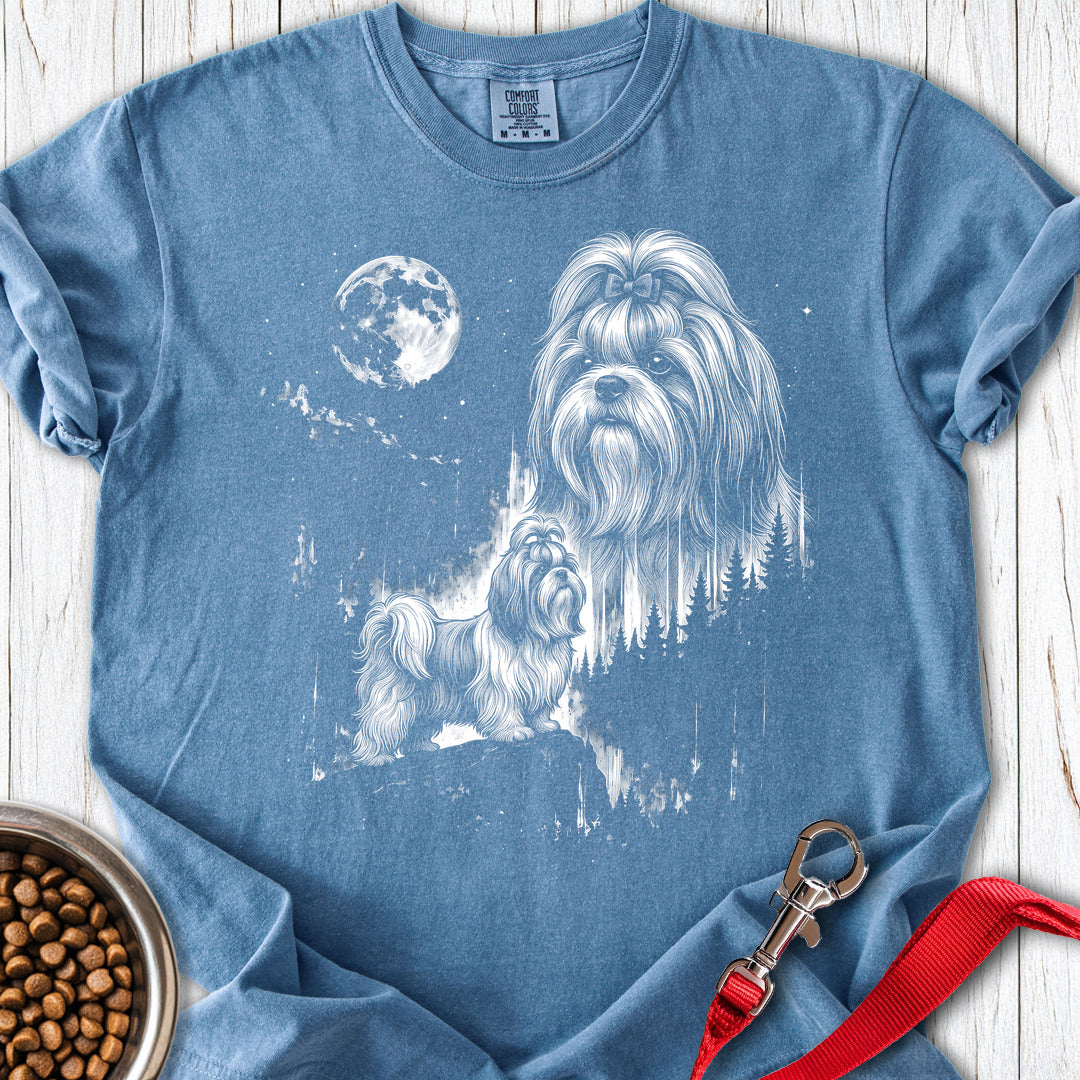 Shih Tzu Moonlight Premium Tee — Blue Jean