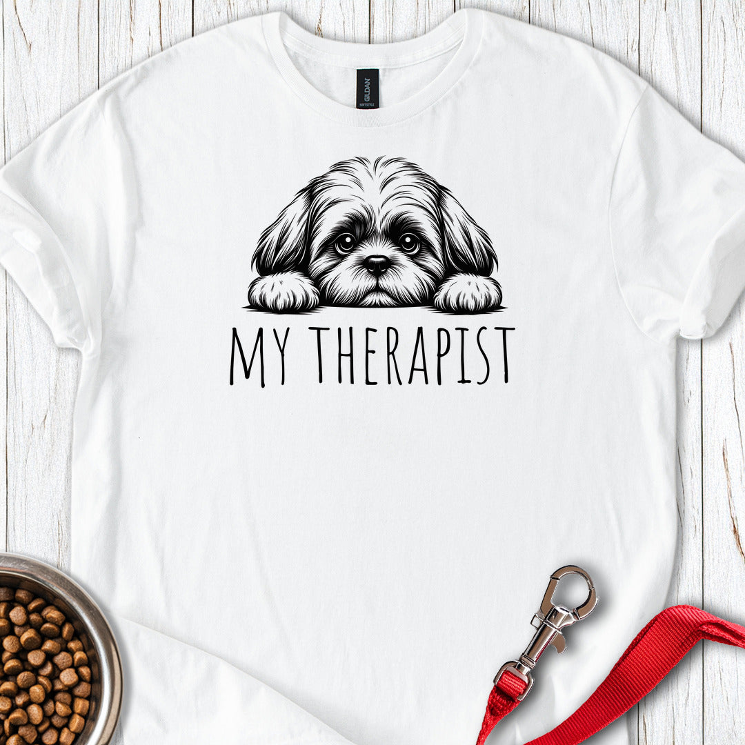 Shih Tzu My Therapist — White