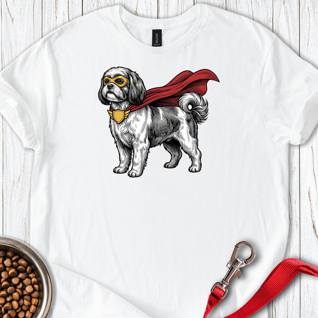 Shih Tzu Superhero — White