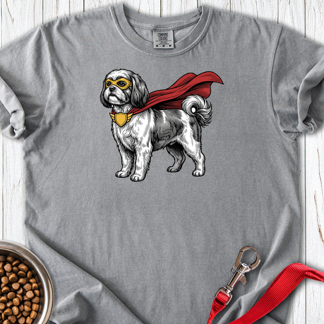 Shih Tzu Superhero Premium Tee — Grey