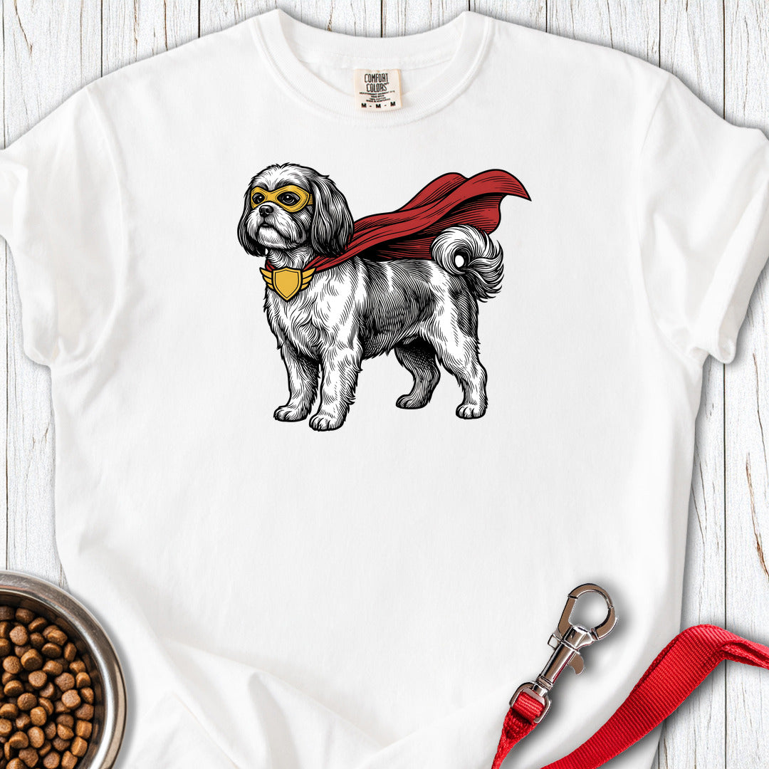 Shih Tzu Superhero Premium Tee — White