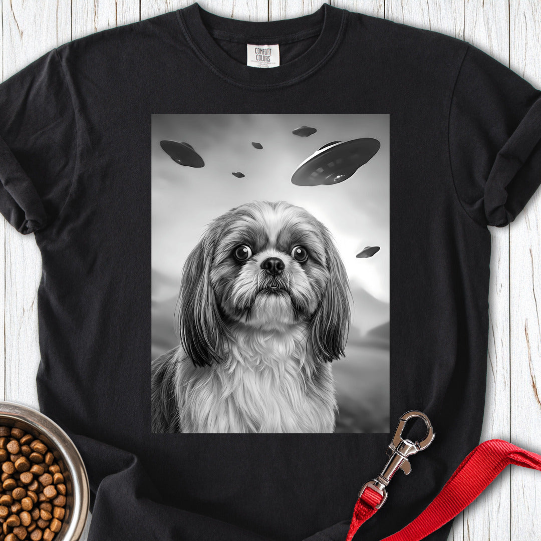 Shih Tzu UFO Premium Tee — Black