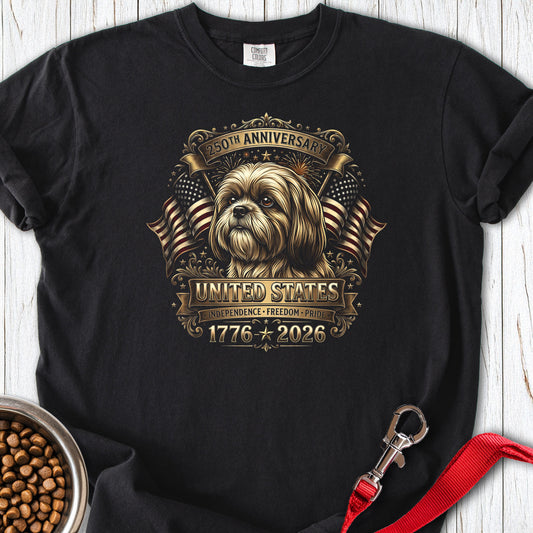 Shih Tzu USA Premium Tee Black
