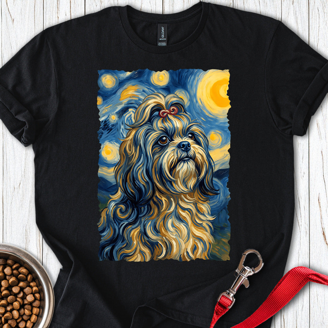Shih Tzu Van Gogh — Black