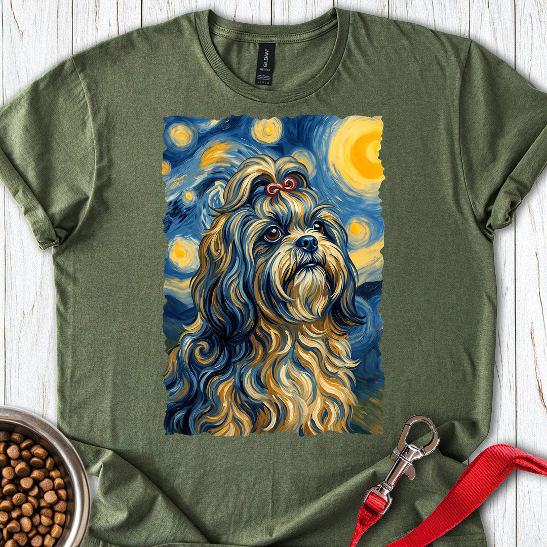 Shih Tzu Van Gogh — Military Green