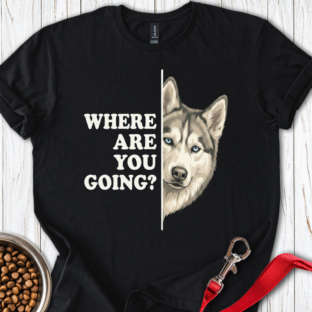 Siberian Husky Alert Black
