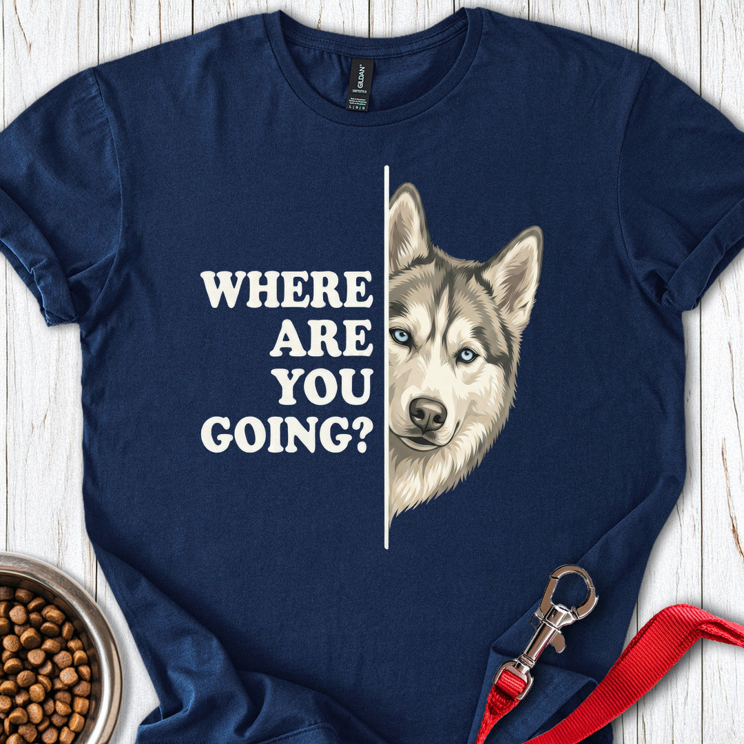 Siberian Husky Alert Navy