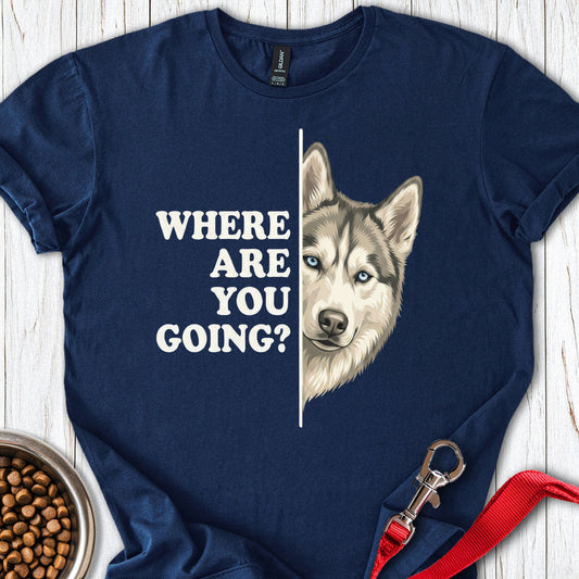 Siberian Husky Alert Navy