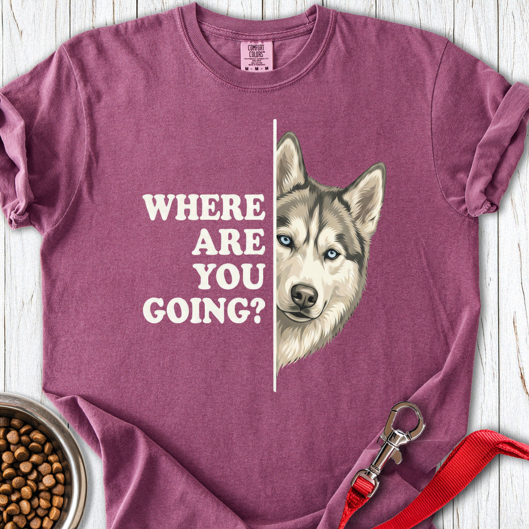Siberian Husky Alert Premium Tee Berry