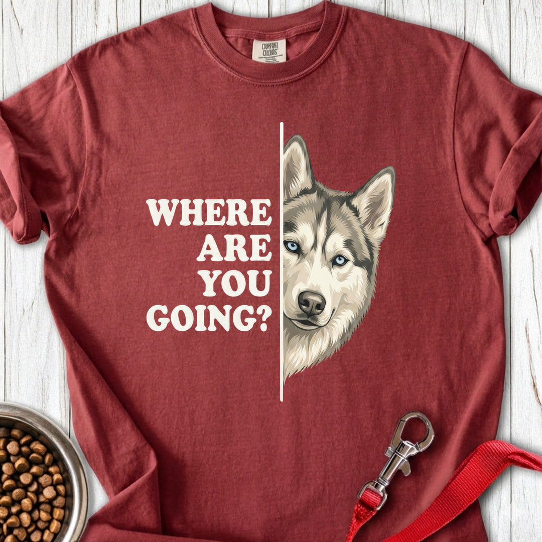 Siberian Husky Alert Premium Tee Brick