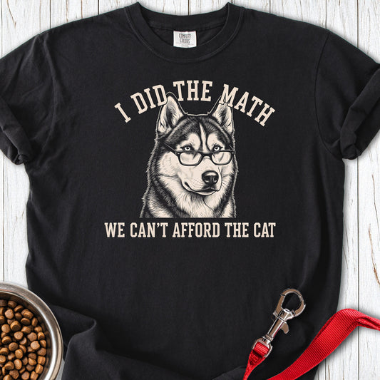 Siberian Husky Ban The Cat Premium Tee Black
