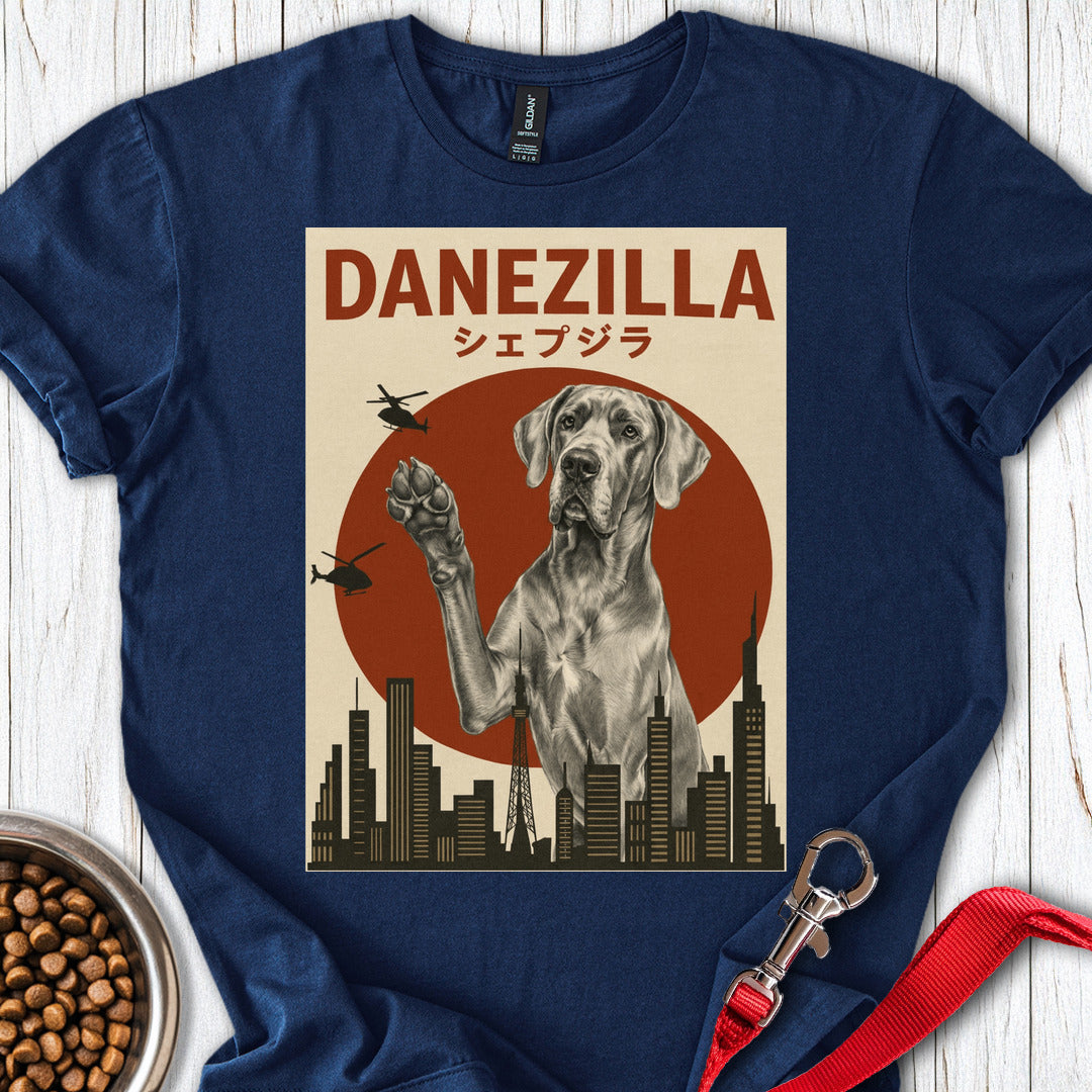 Silver Great Dane Danezilla Navy
