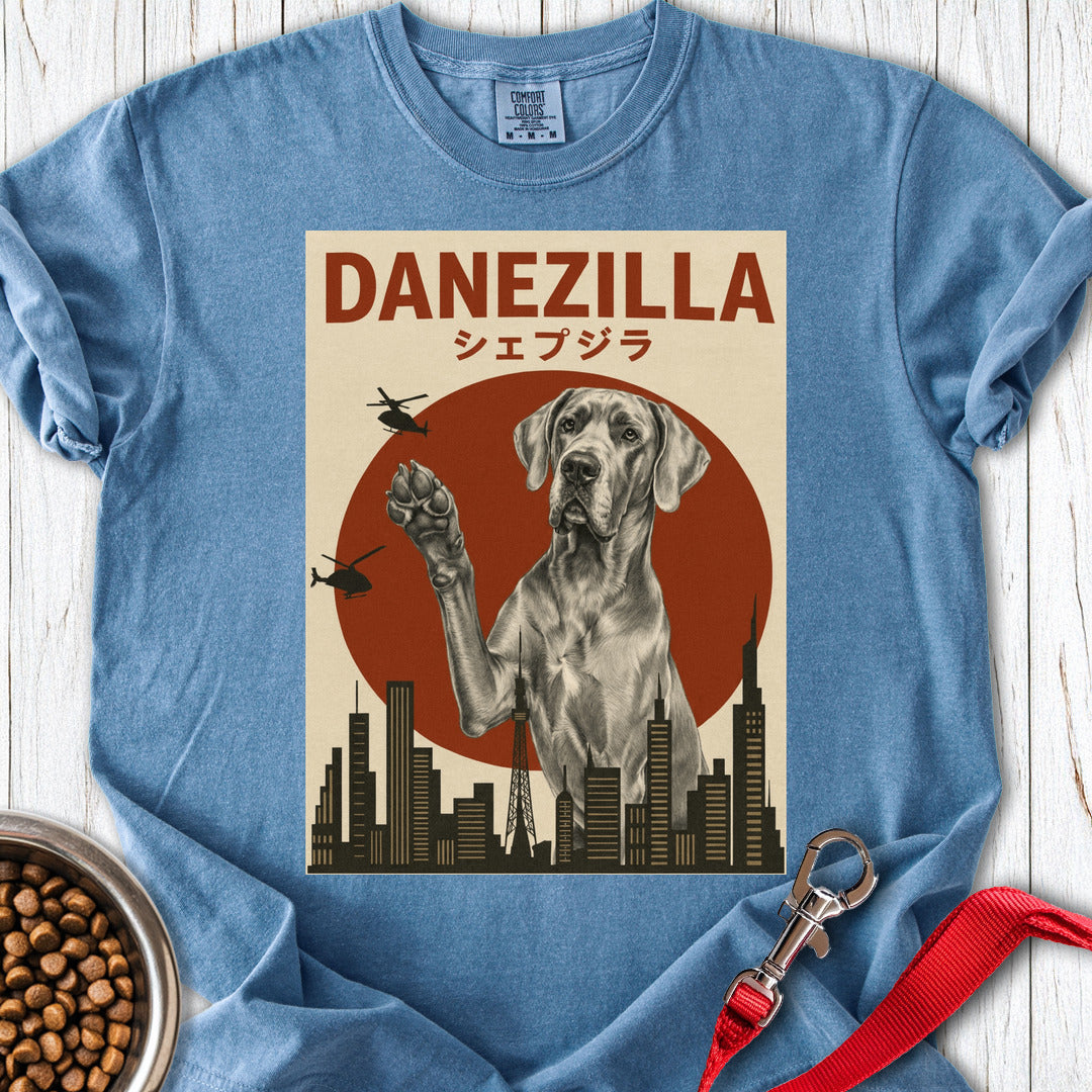Silver Great Dane Danezilla Premium Tee — Blue Jean