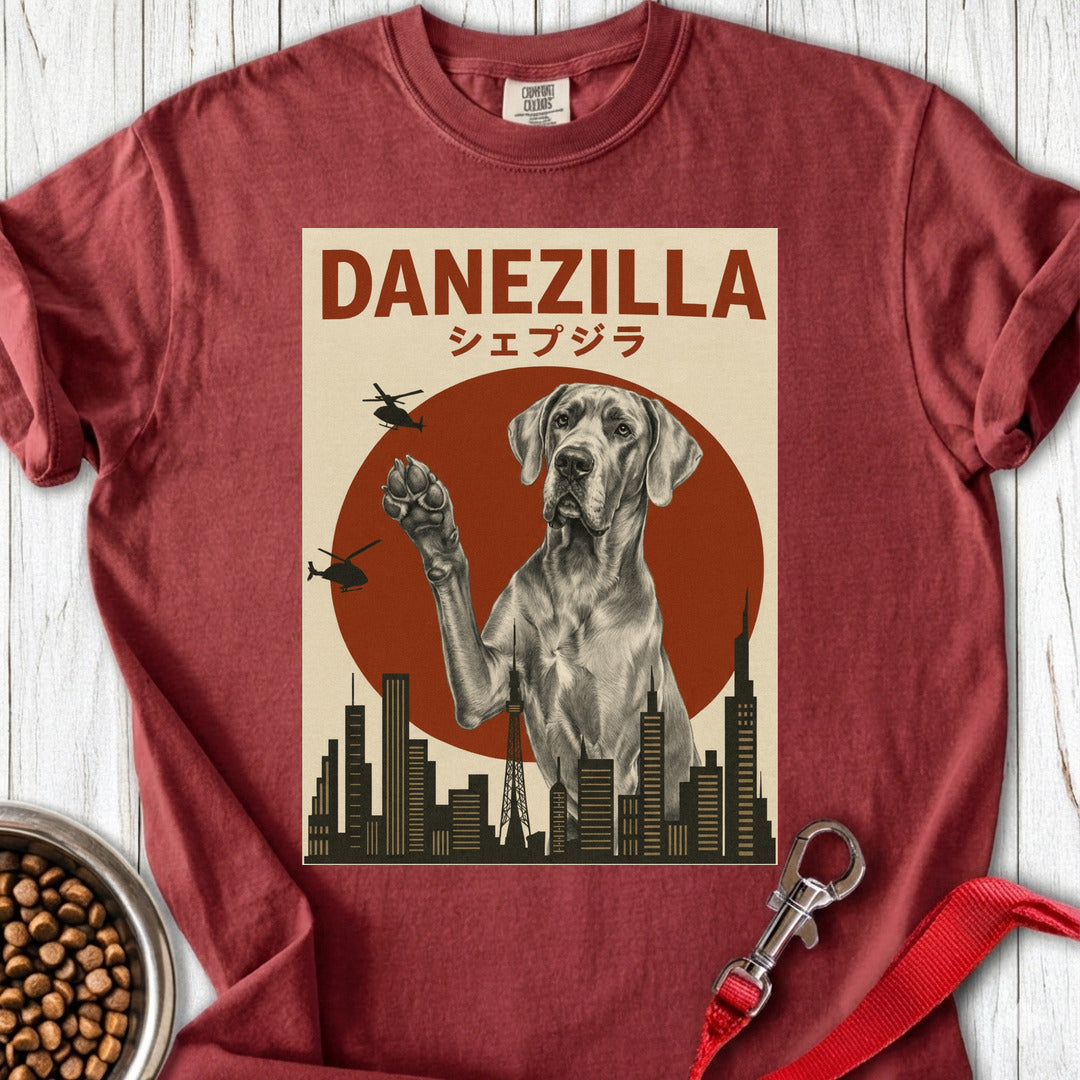 Silver Great Dane Danezilla Premium Tee — Brick