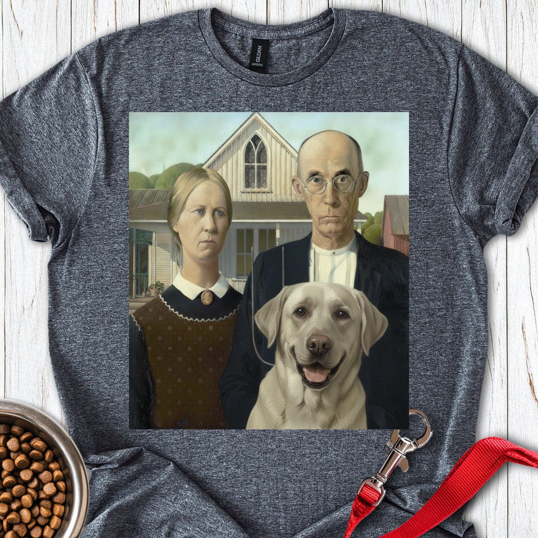 Silver Lab American Gothic Dark Heather
