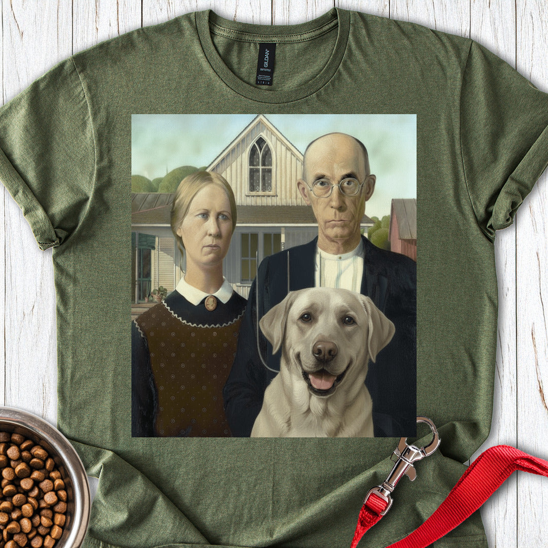 Silver Lab American Gothic Military Green