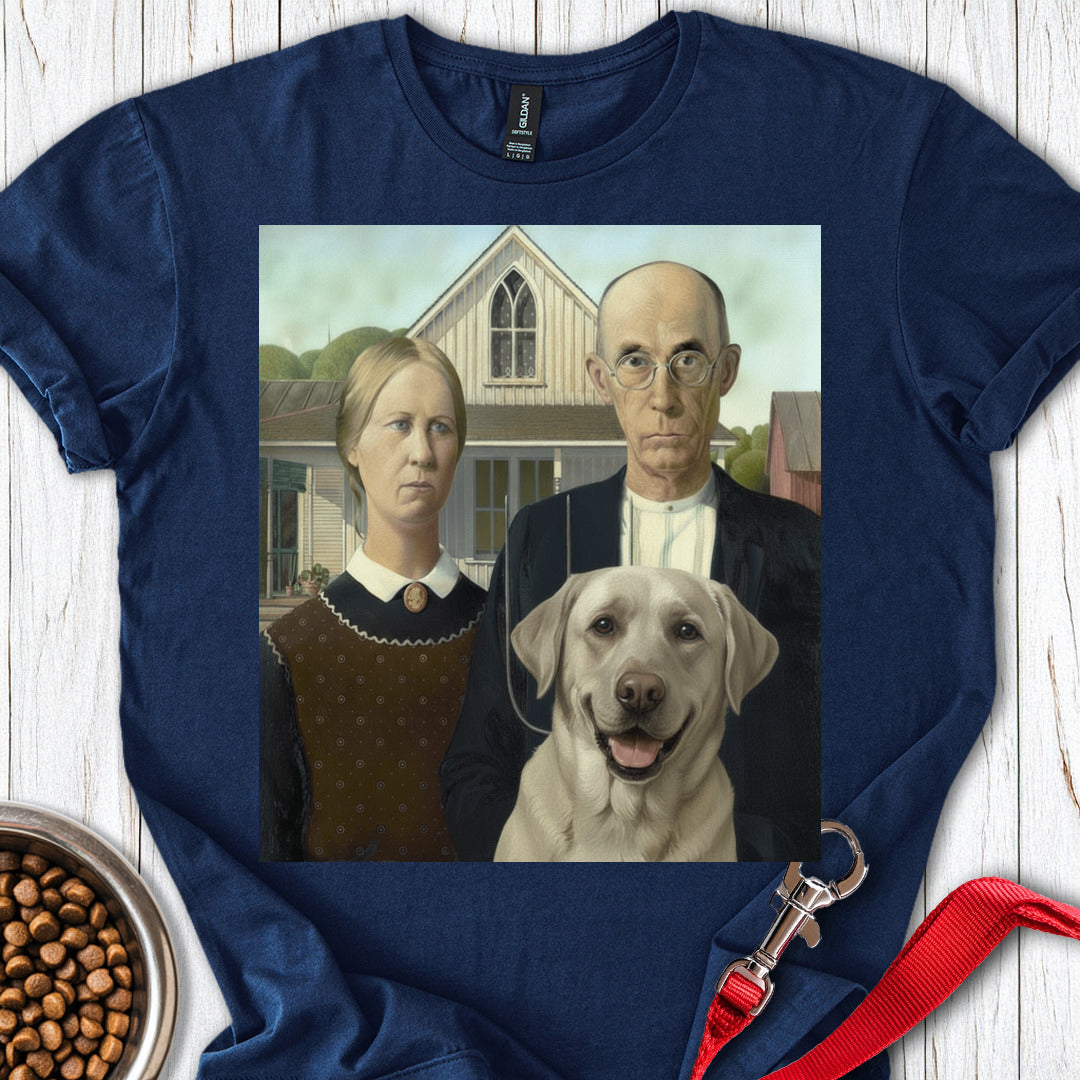 Silver Lab American Gothic Navy