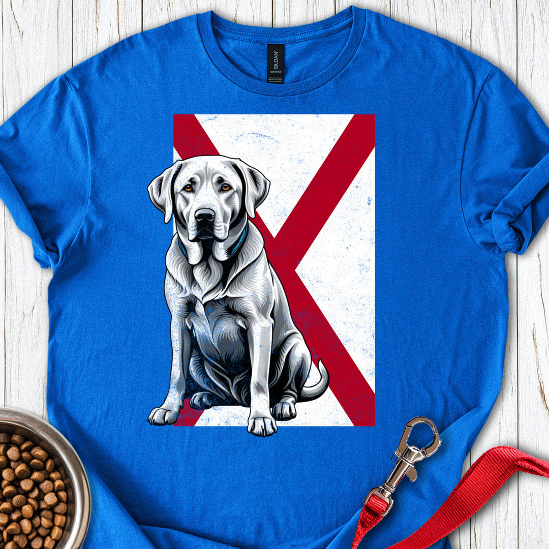 Silver Labrador Alabama Flag Royal
