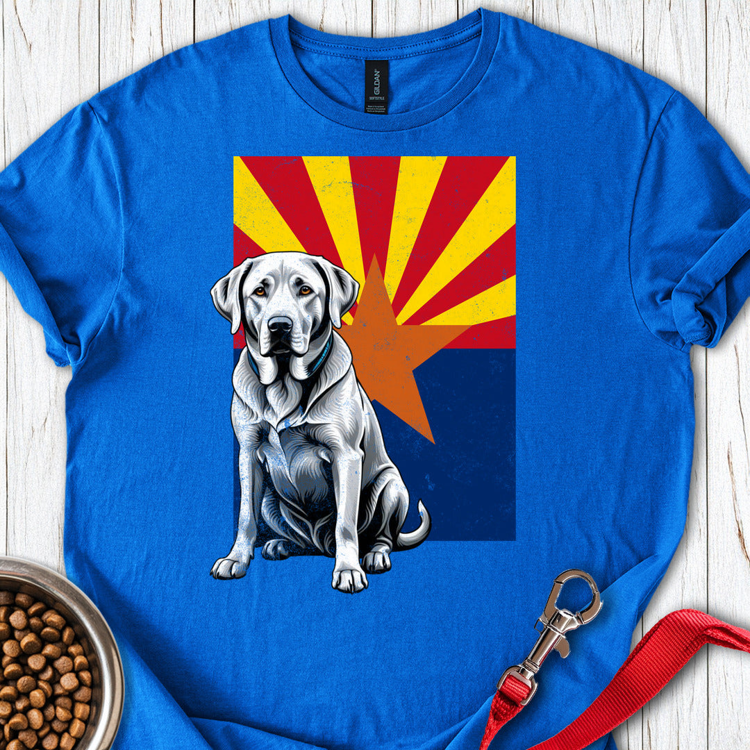 Silver Labrador Arizona Flag Royal