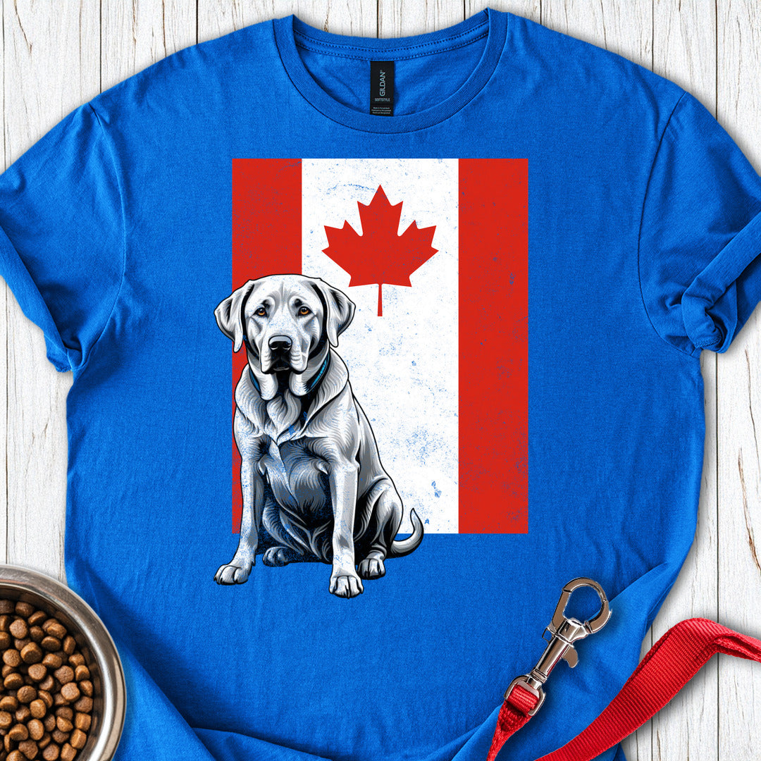 Silver Labrador Canada Flag Royal
