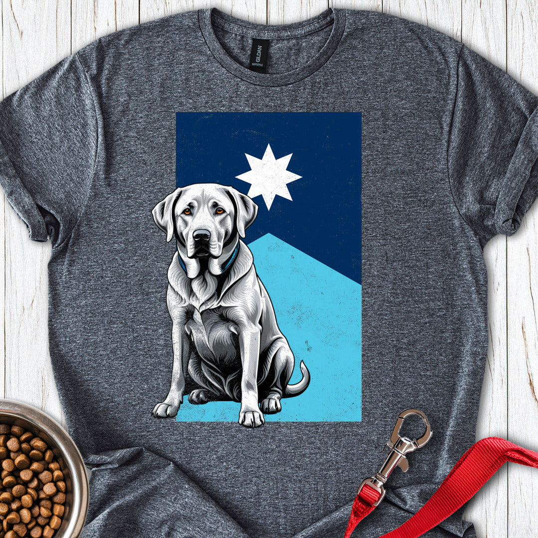 Silver Labrador Minnesota Flag Dark Heather