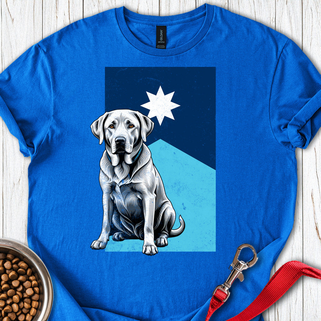 Silver Labrador Minnesota Flag Royal