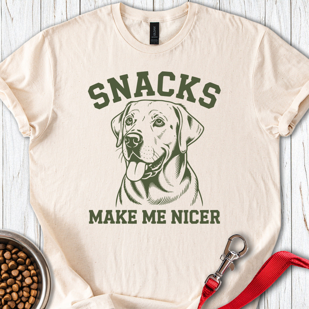 Snacks Make Me Nicer Lab Natural