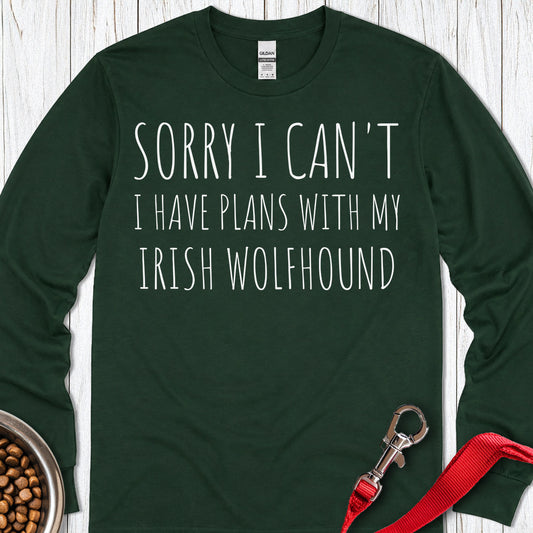 Sorry Irish Wolfhound Long Sleeve — Forest Green