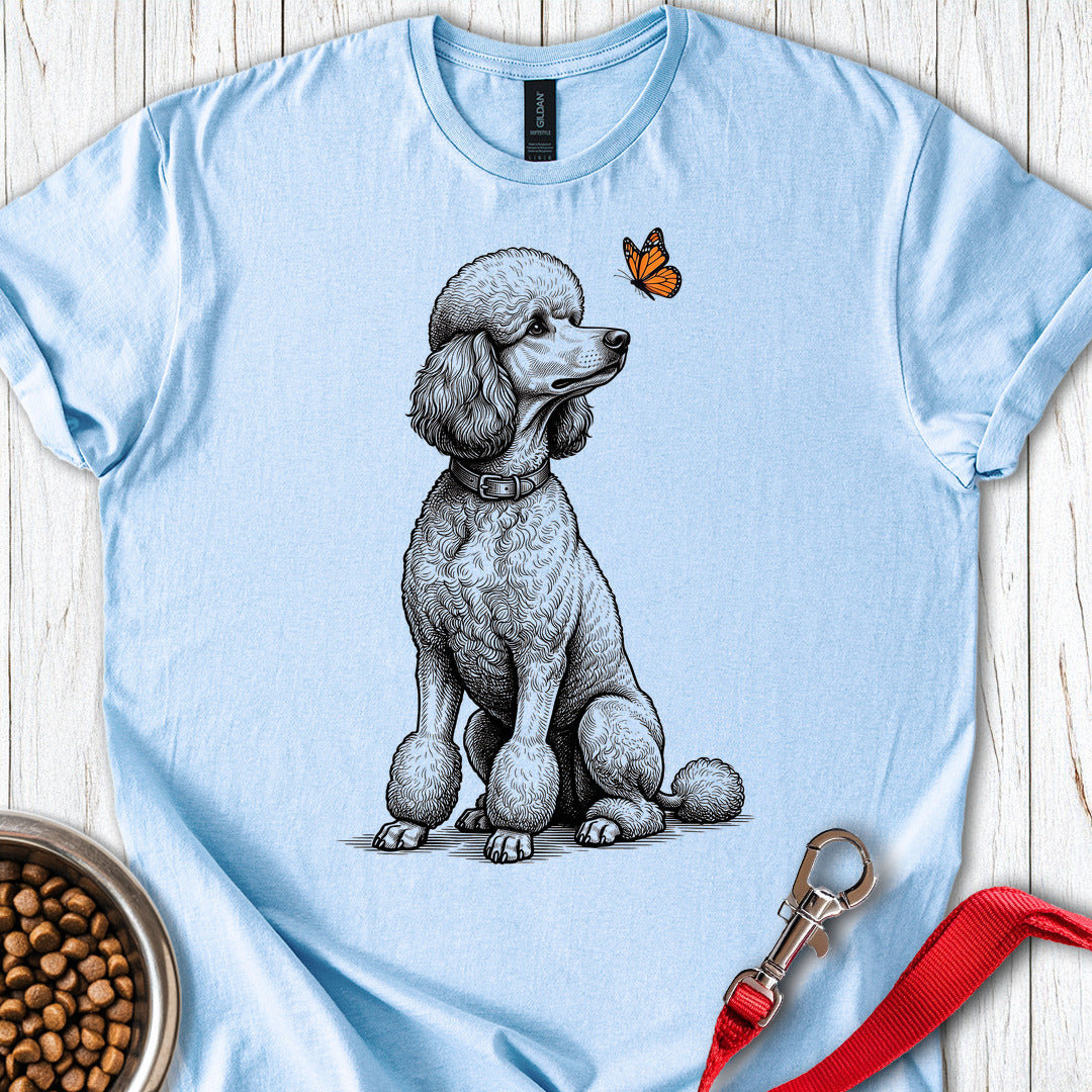 Standard Poodle Butterfly — Light Blue