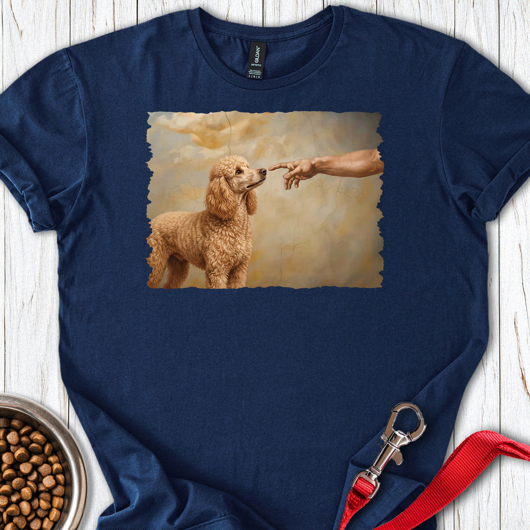 Standard Poodle Creation Apricot Navy
