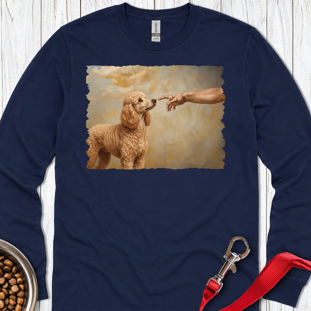 Standard Poodle Creation Apricot Long Sleeve Navy
