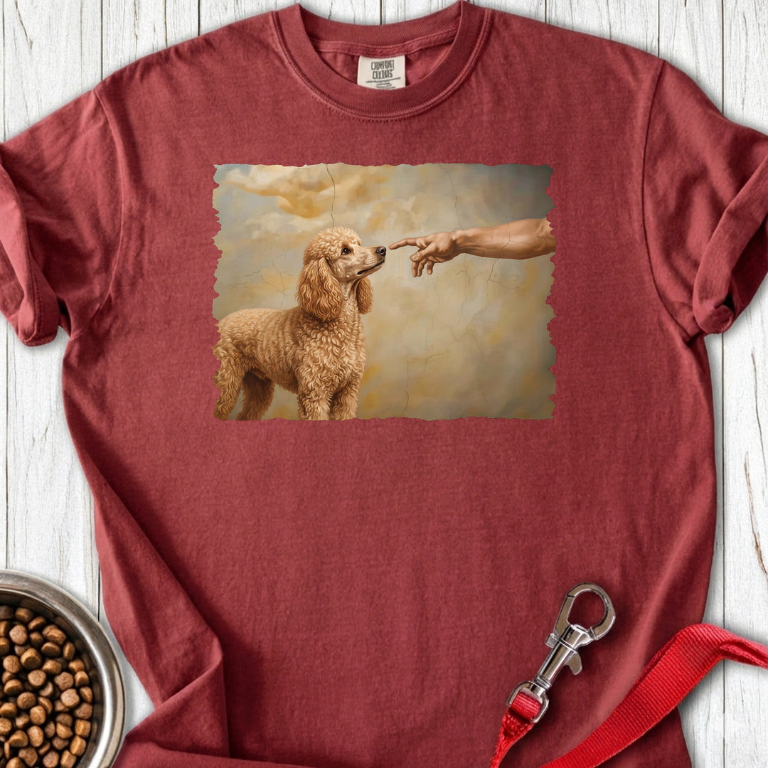 Standard Poodle Creation Apricot Premium Tee — Brick