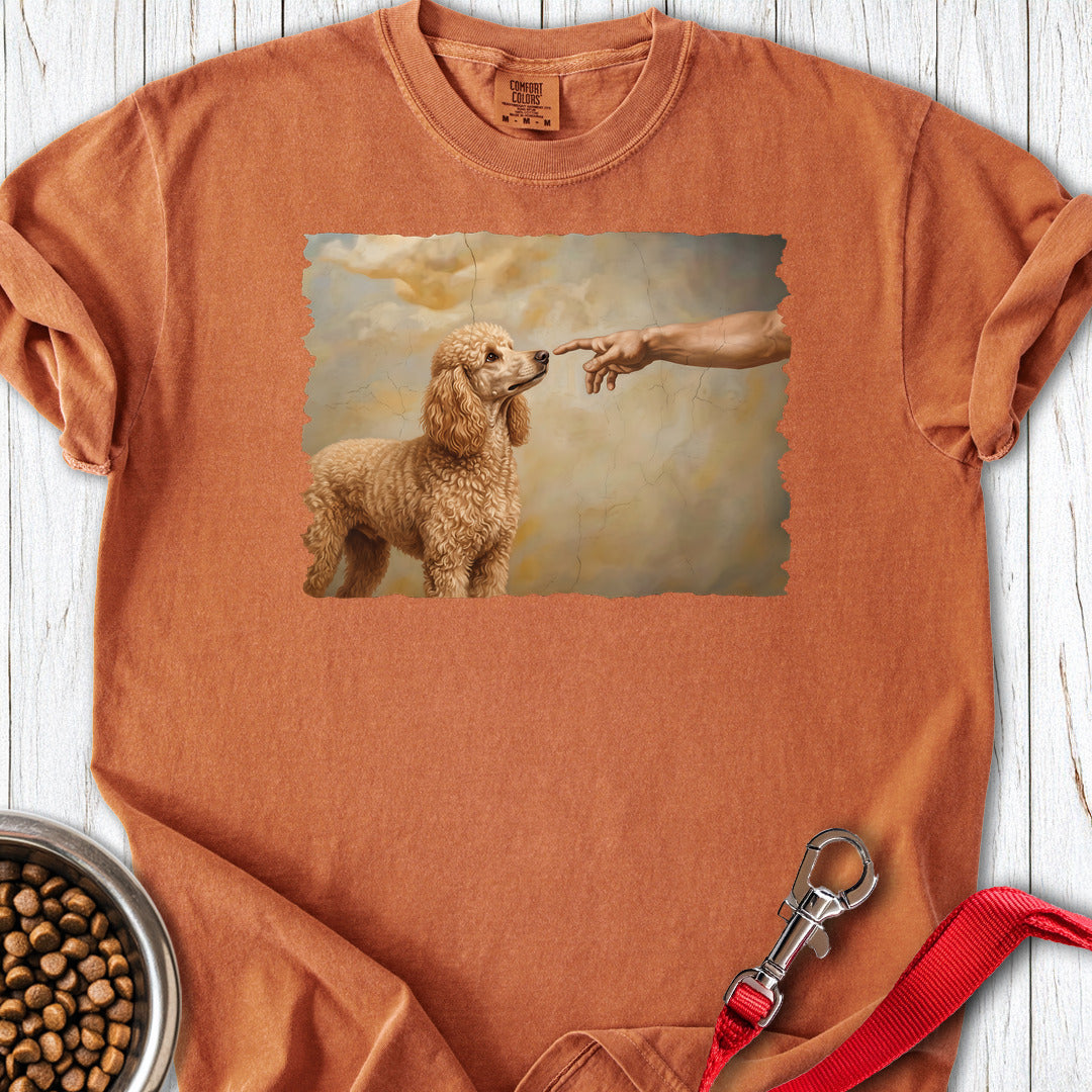 Standard Poodle Creation Apricot Premium Tee — Yam
