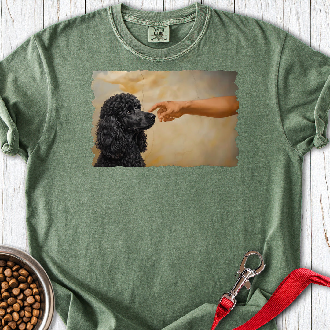 Standard Poodle Creation Black Premium Tee — Moss