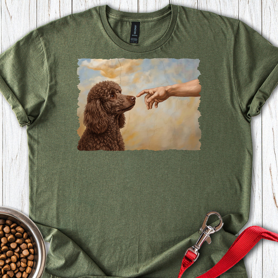 Standard Poodle Creation Chocolate — Military Green