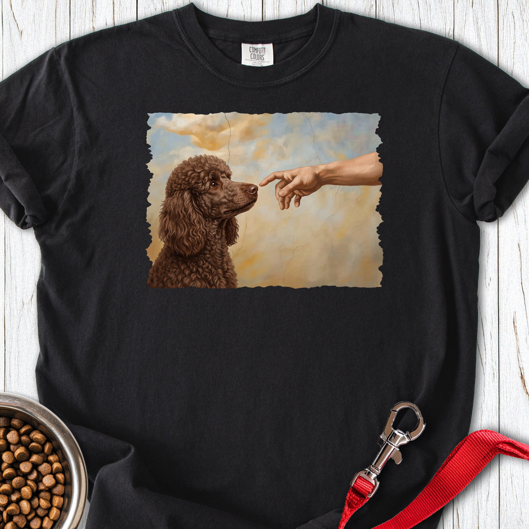 Standard Poodle Creation Chocolate Premium Tee — Black