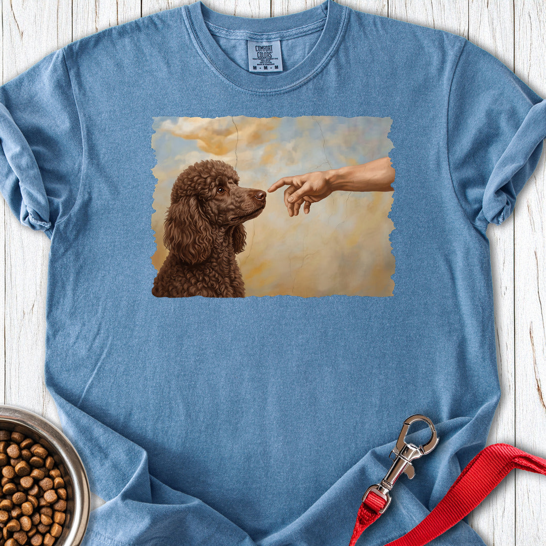 Standard Poodle Creation Chocolate Premium Tee — Blue Jean