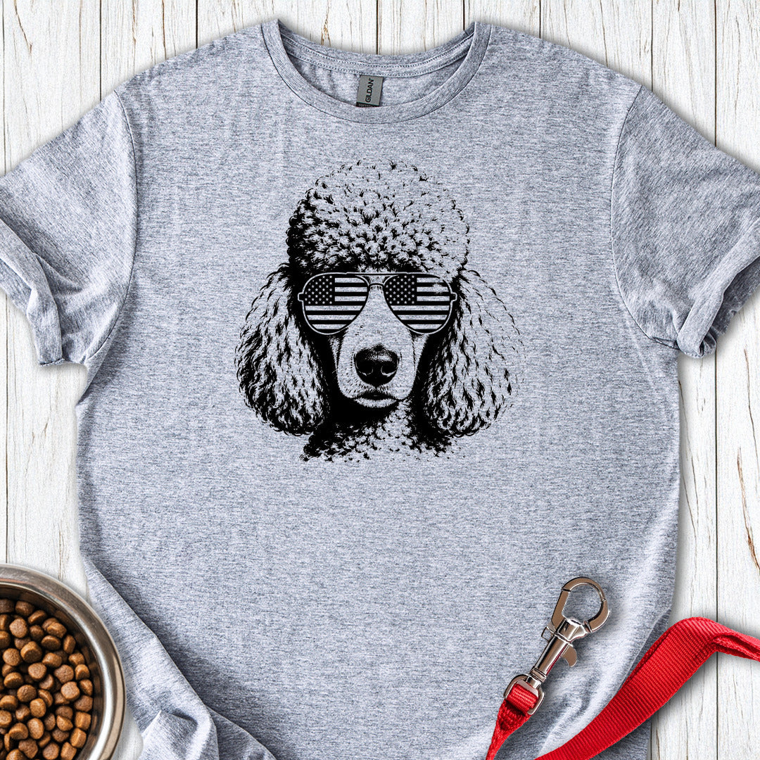 Standard Poodle Flag Shades — Sport Grey