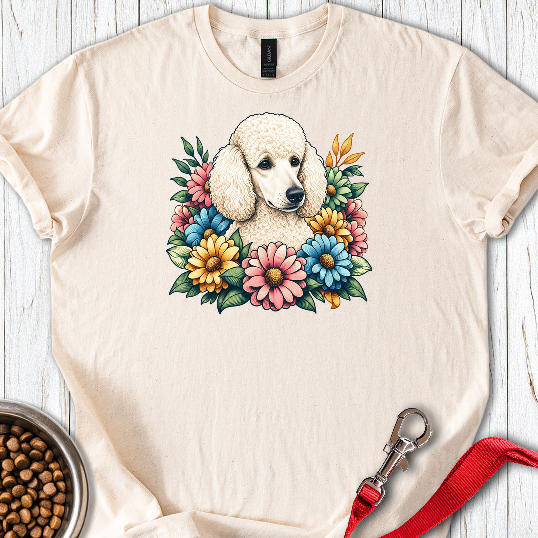 Standard Poodle Flower Wreath — Natural
