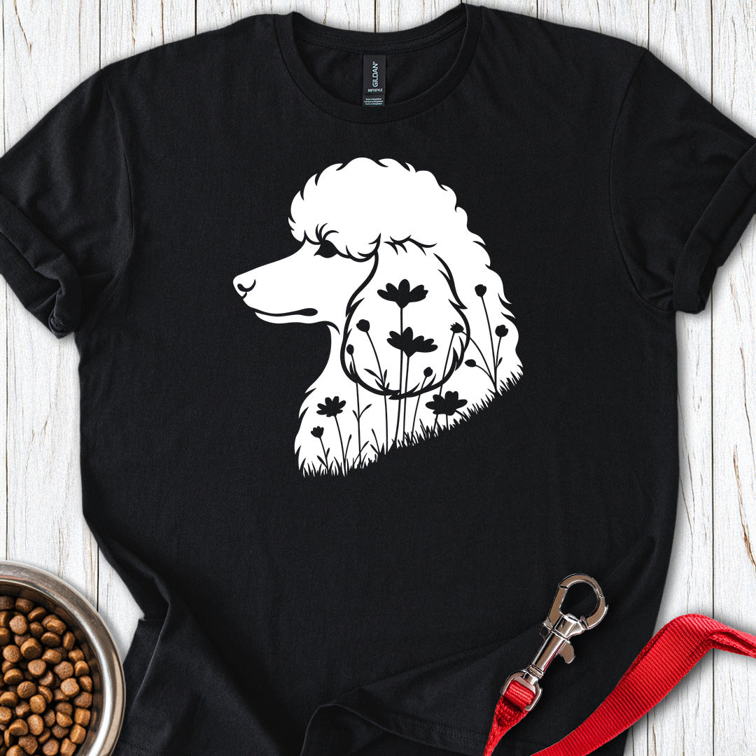 Standard Poodle Flowers 2 — Black