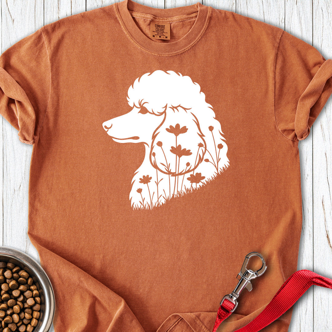 Standard Poodle Flowers 2 Premium Tee — Yam