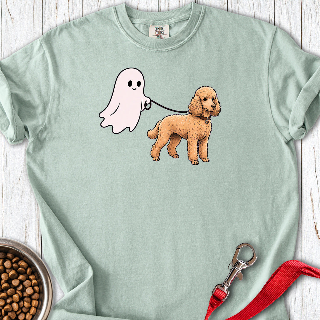 Standard Poodle Ghost Walk Apricot Premium Tee — Bay
