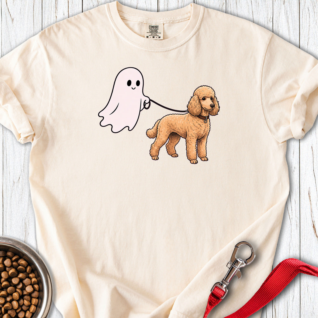 Standard Poodle Ghost Walk Apricot Premium Tee — Ivory