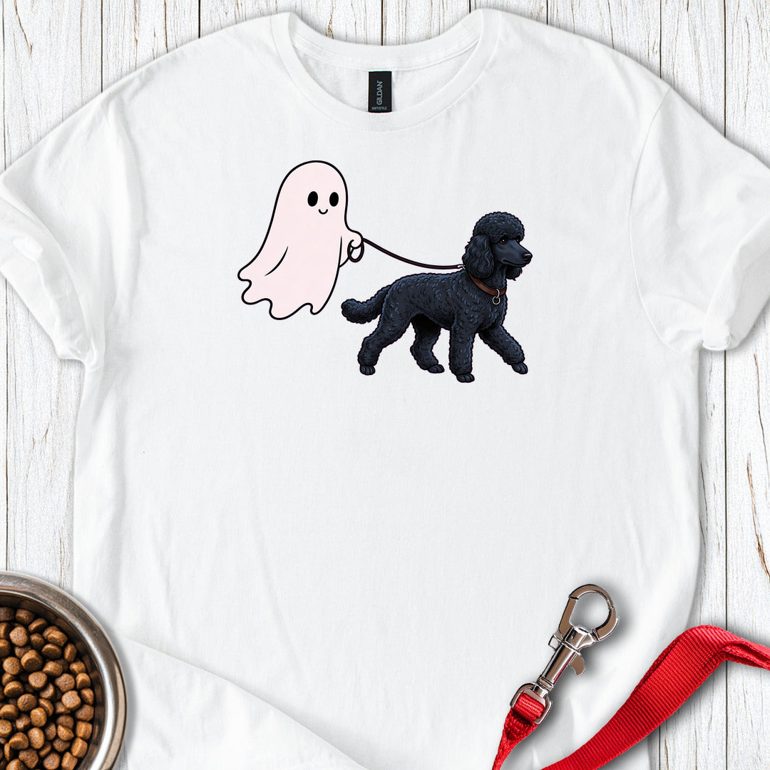 Standard Poodle Ghost Walk Black — White