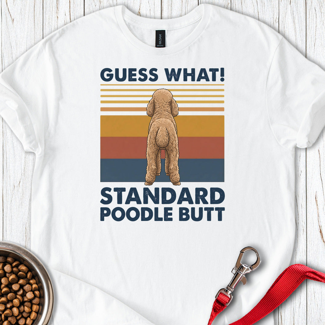 Standard Poodle Guess What — White