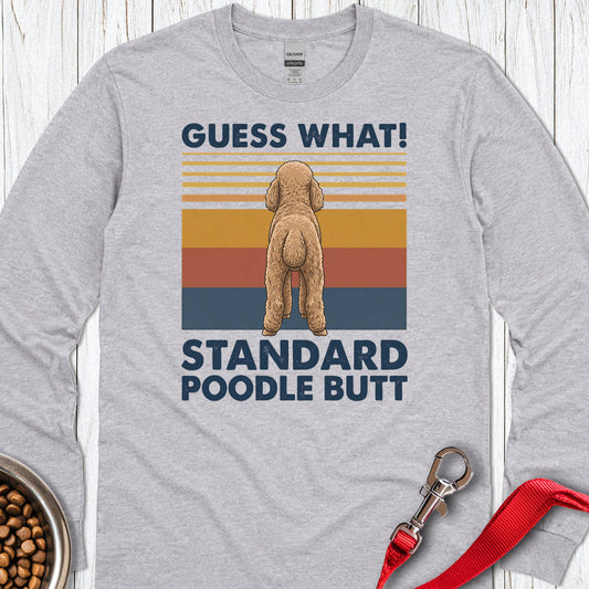 Standard Poodle Guess What Long Sleeve — Sport Grey