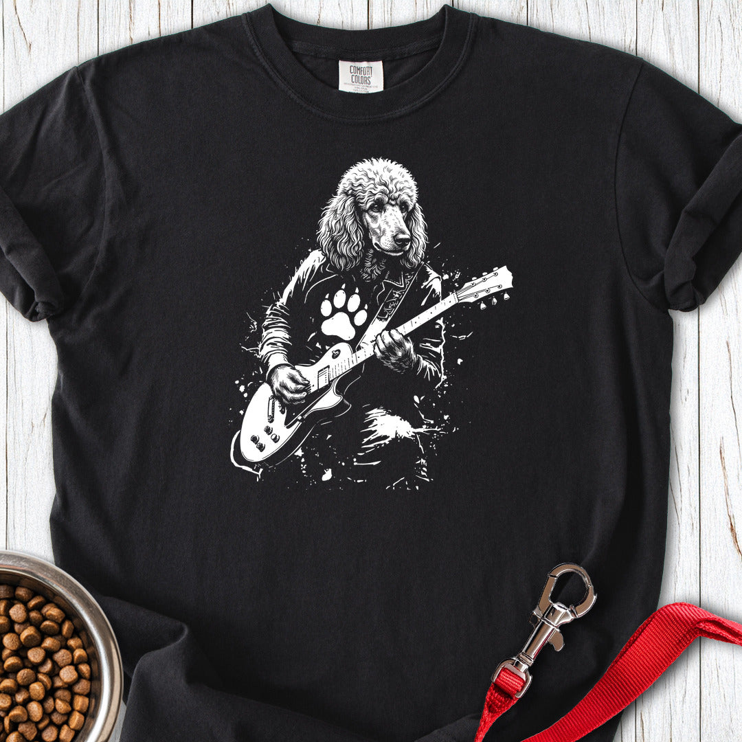 Standard Poodle Guitar Premium Tee — Black