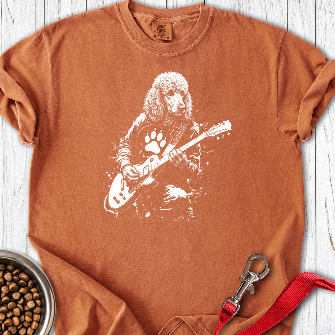 Standard Poodle Guitar Premium Tee — Yam