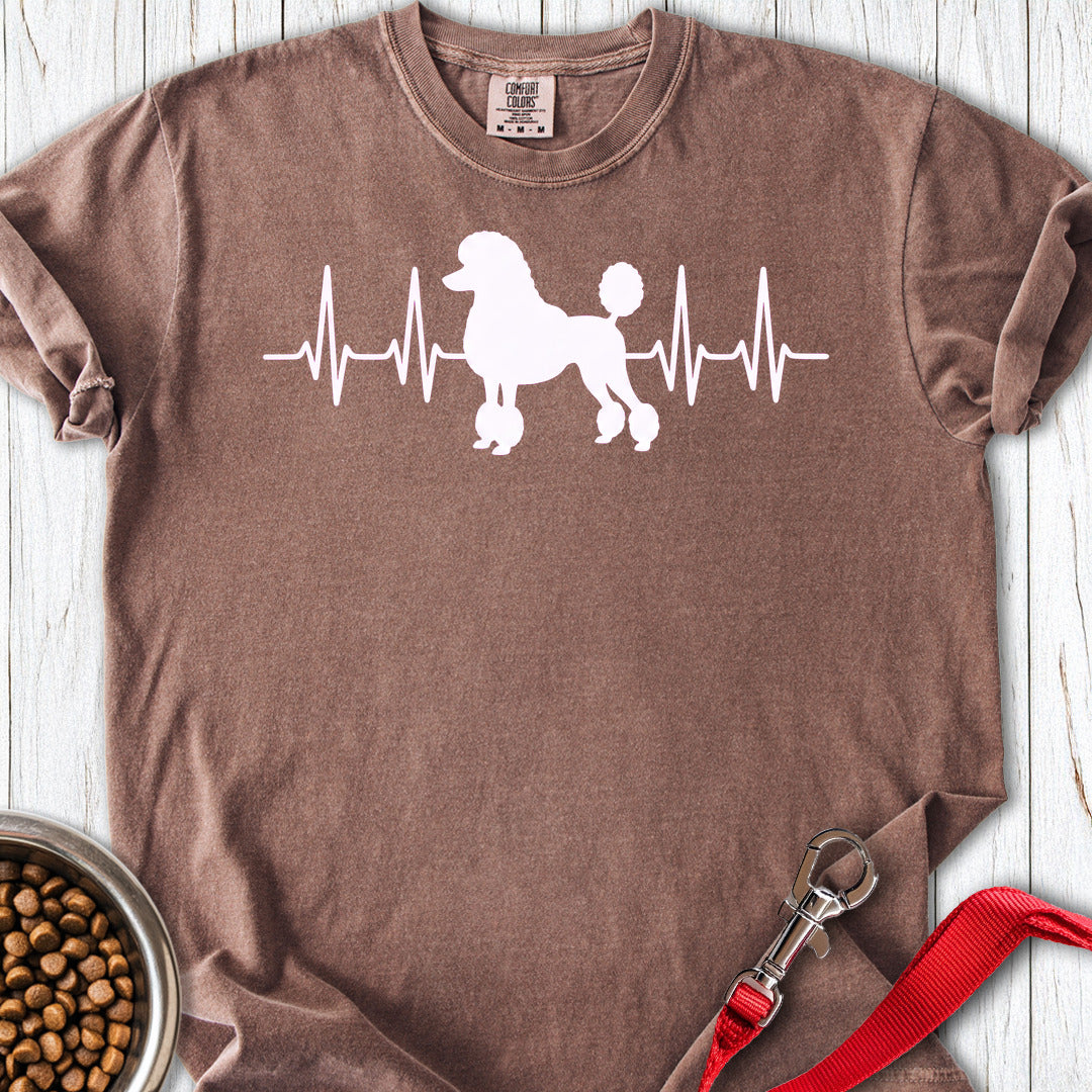 Standard Poodle Heartbeat 2 Premium Tee — Espresso
